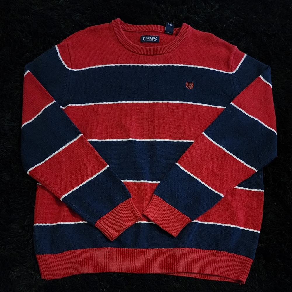 Chaps Stripe Heavy Knit Sweater